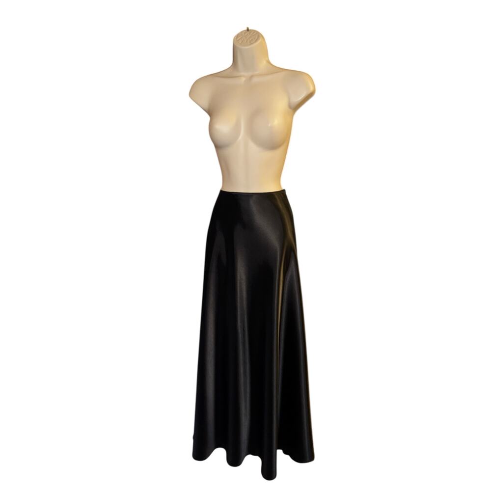 Melanie Lynn Exclusive black heavy satin‎ ballgown skirt size 2
